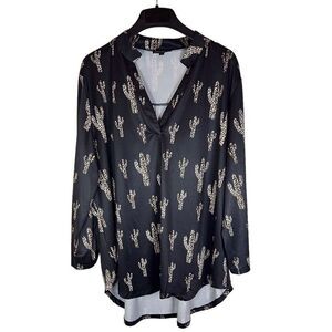 Cowgirl Hardware Button Down Western Wear Top Size 1X